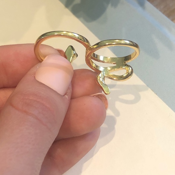 Gold Pave Statement Snake Ring - Picture 6 of 11